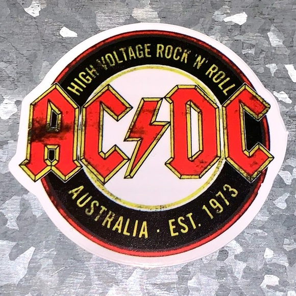 Accessories | Ac Dc High Voltage Sticker | Poshmark